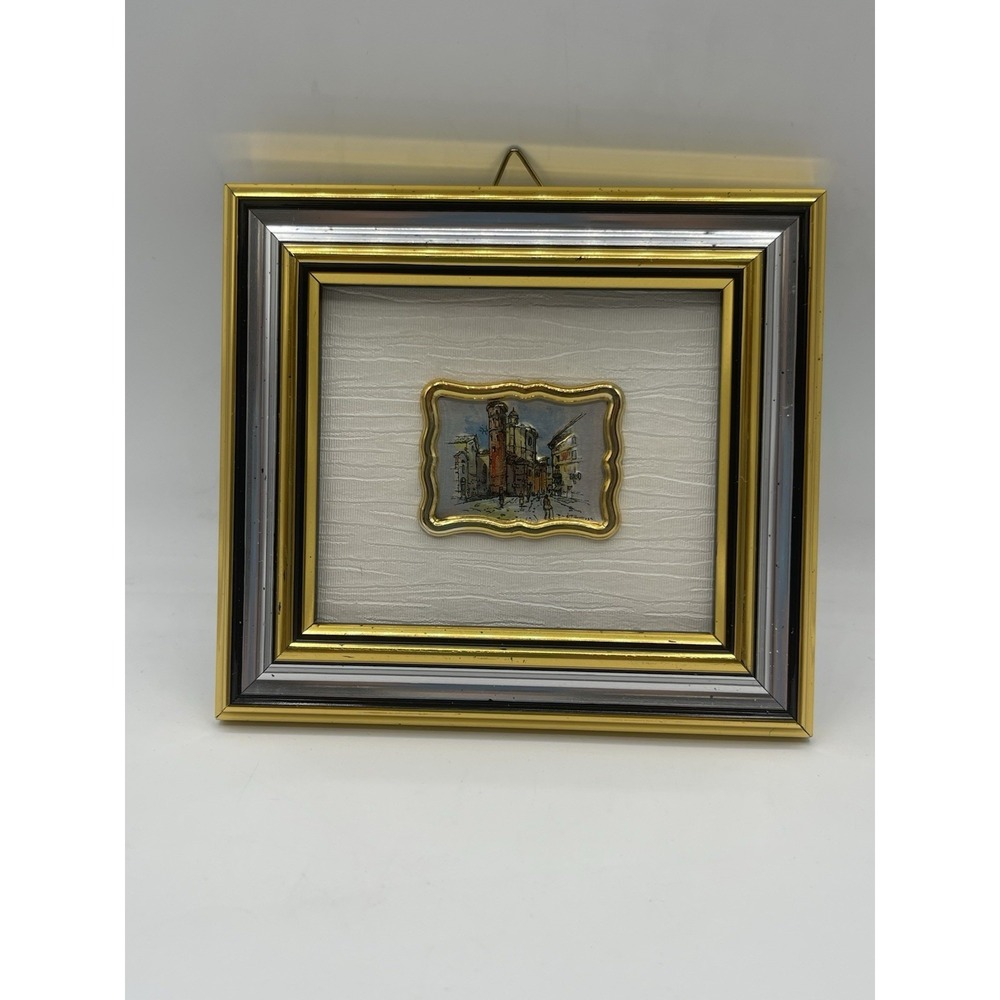 Vintage Creazione Artistiche Italy Mini‎ Painting Hand Press 23K Gold Sheet